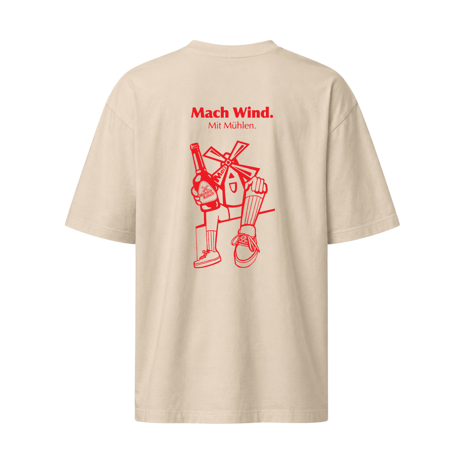 Mühlen Kölsch Oversize T-Shirt Sand