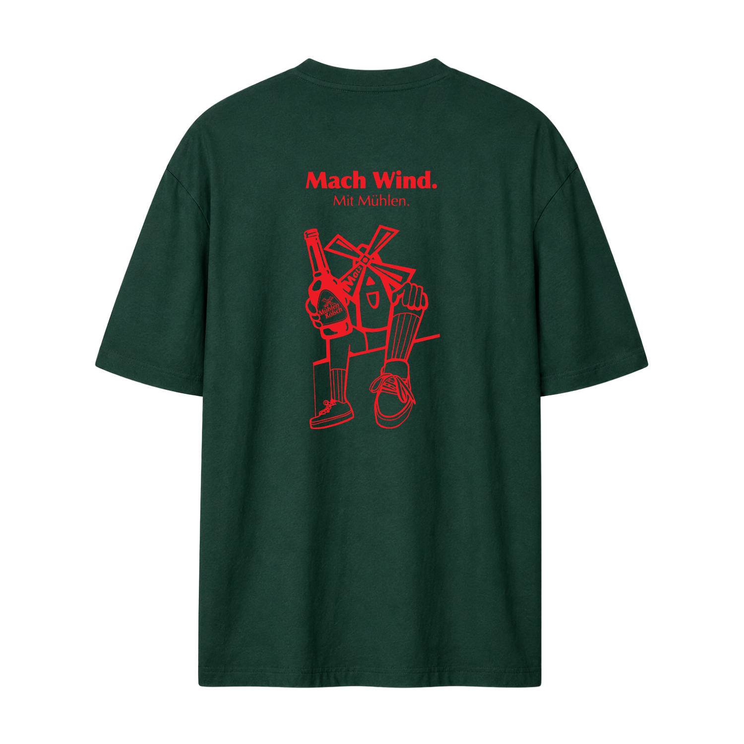 Mühlen Kölsch Oversize T-Shirt grün