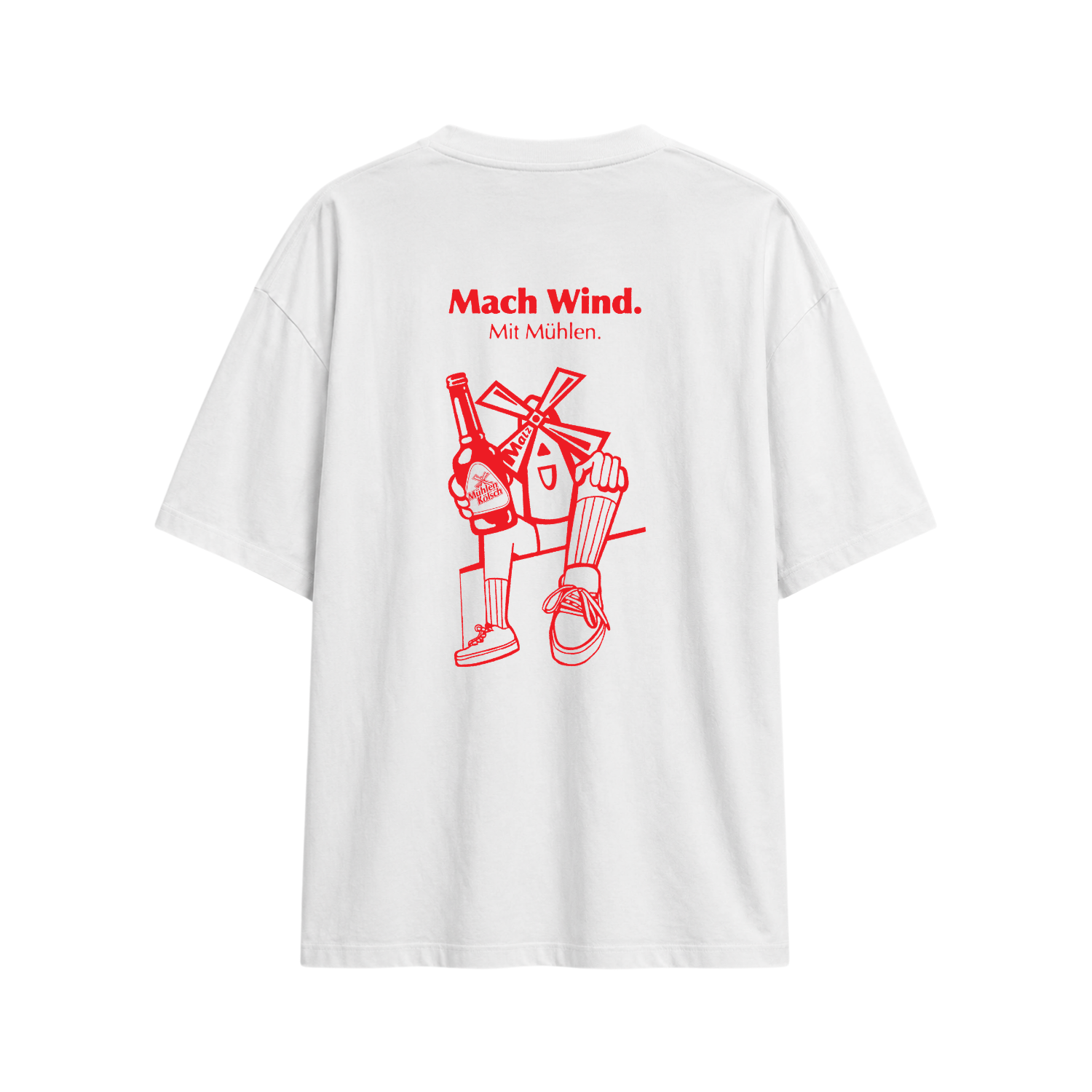 Mühlen Kölsch Oversize T-Shirt weiß